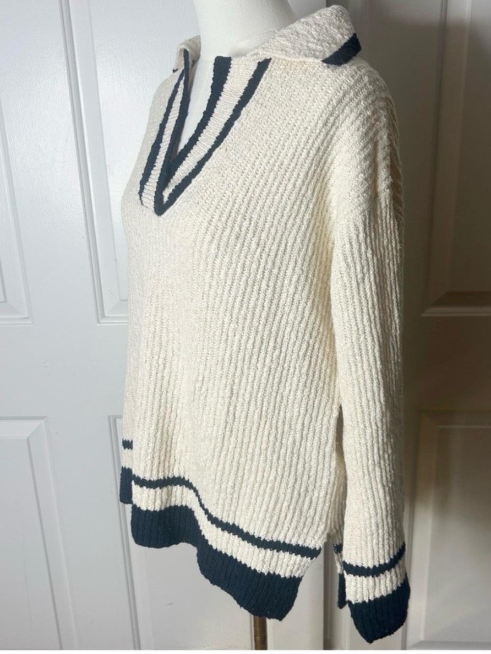 Like New Z Supply Hammond Oversized Polo Sweater (Size L) - Picture 6 of 9